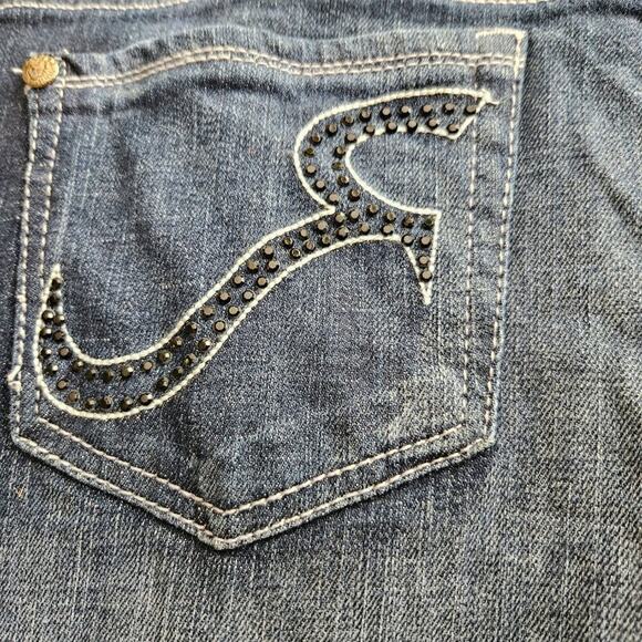 Rock & Republic Kiedis Jeans Dark Wash Bootcut Beaded R - size 31 - Picture 10 of 12